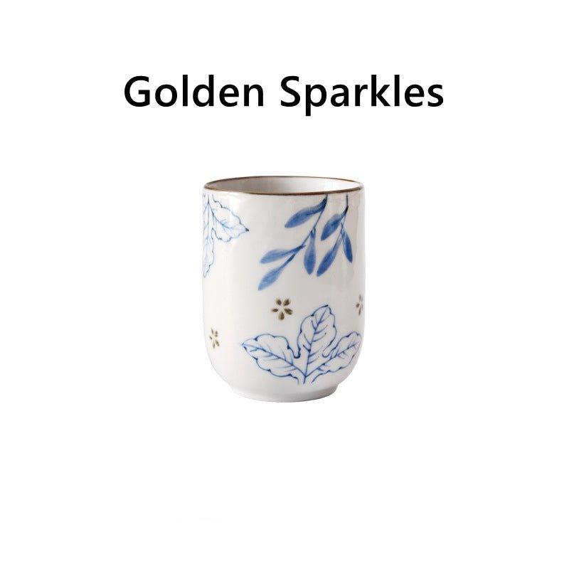Japanese Hand-painted Ceramic Straight Body Tea Cups