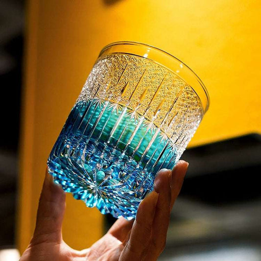 Edo Kiriko Stellar Nexus Hand-Cut Whisky Glass
