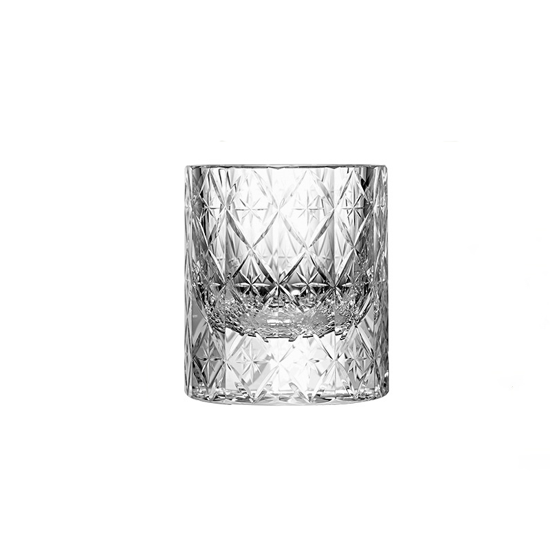 GOGLASSCUP Starburst K9 Crystal Edo Kiriko Whiskey Glass