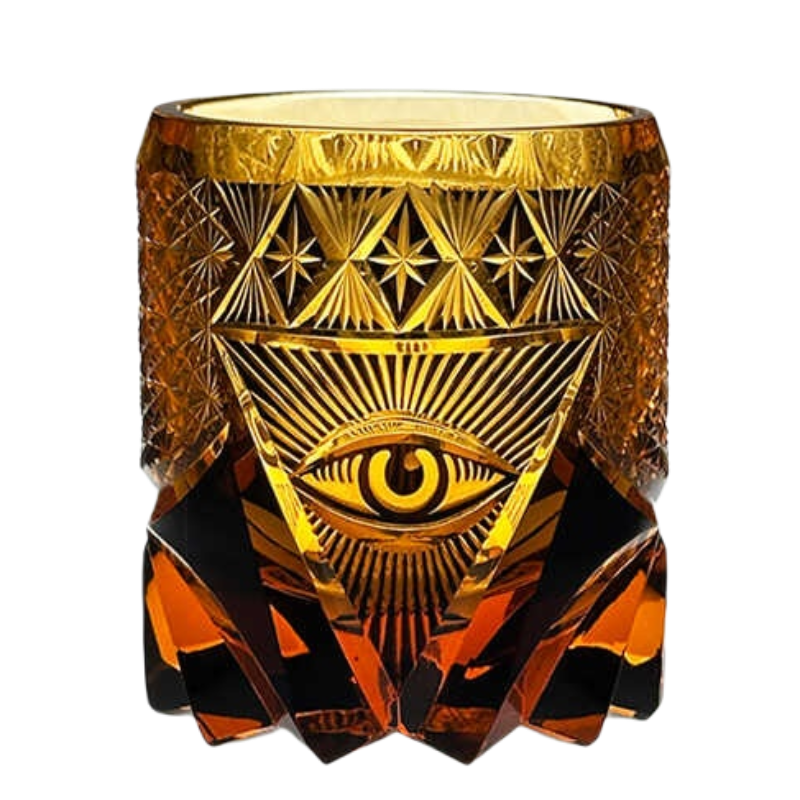 God's Eye Edo Kiriko Whiskey Glass