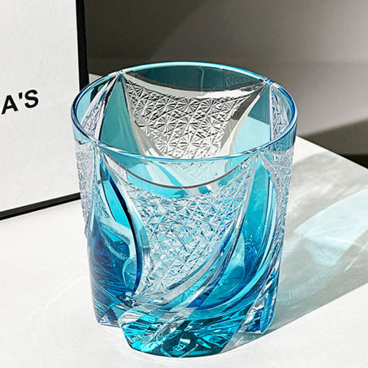 Blue Realm Edo Kiriko Whiskey Glass