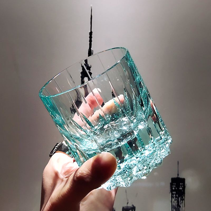 K9 Crystal Japanese Edo Kiriko Whiskey Glass - Green