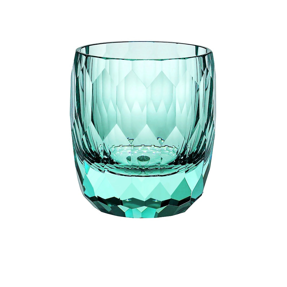 Japanese Edo Kiriko Diamond Faced K9 Crystal Whiskey Glass