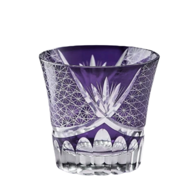 Chrysanthemum - Edo Kiriko Whiskey Glass