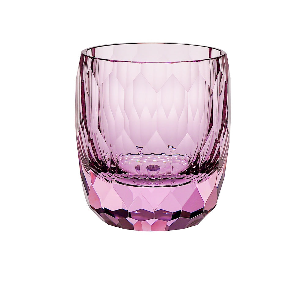 Japanese Edo Kiriko Diamond Faced K9 Crystal Whiskey Glass