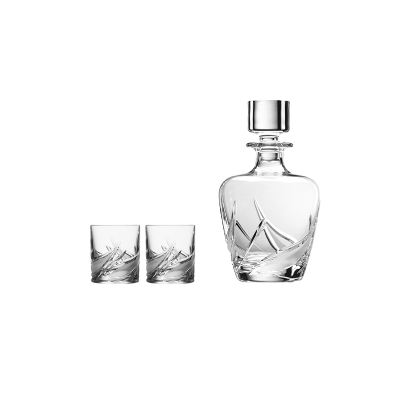 DA VINCI Cetona Whiskey Glass +Wine Decanter