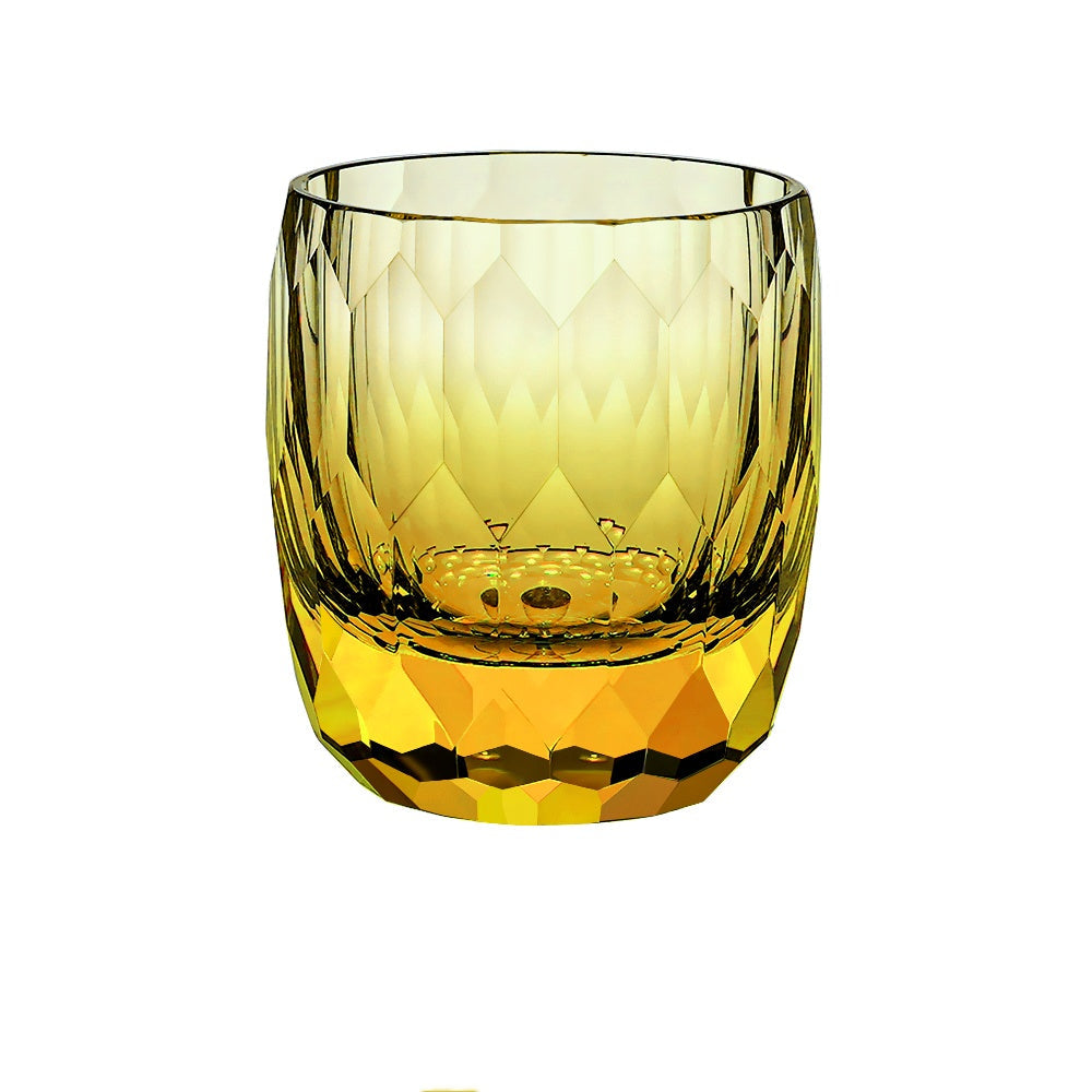 Japanese Edo Kiriko Diamond Faced K9 Crystal Whiskey Glass