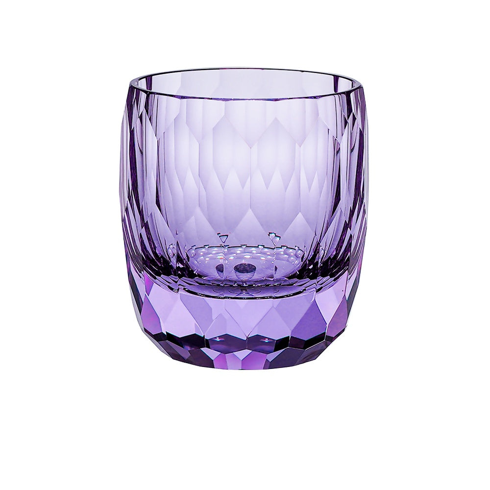 Japanese Edo Kiriko Diamond Faced K9 Crystal Whiskey Glass