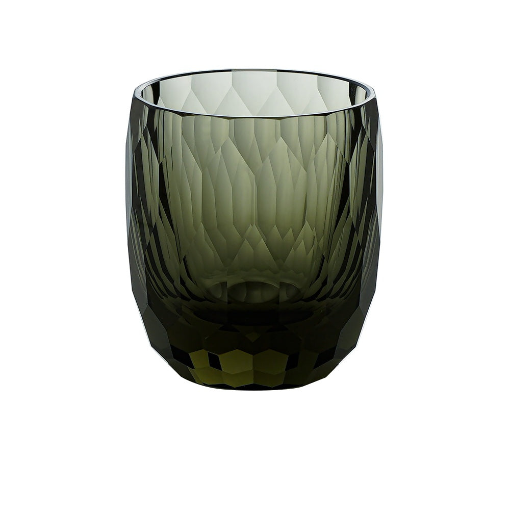 Japanese Edo Kiriko Diamond Faced K9 Crystal Whiskey Glass