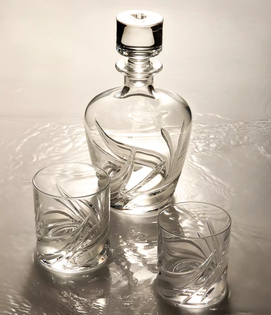 DA VINCI Cetona Whiskey Glass +Wine Decanter