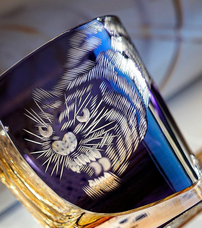 The Majestic Tiger Master-Edition Edo Kiriko Whiskey Glass
