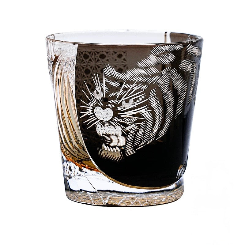 The Majestic Tiger Master-Edition Edo Kiriko Whiskey Glass