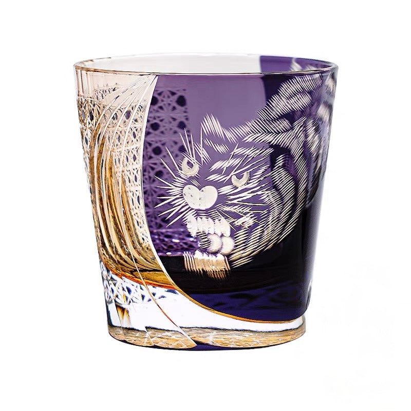 The Majestic Tiger Master-Edition Edo Kiriko Whiskey Glass