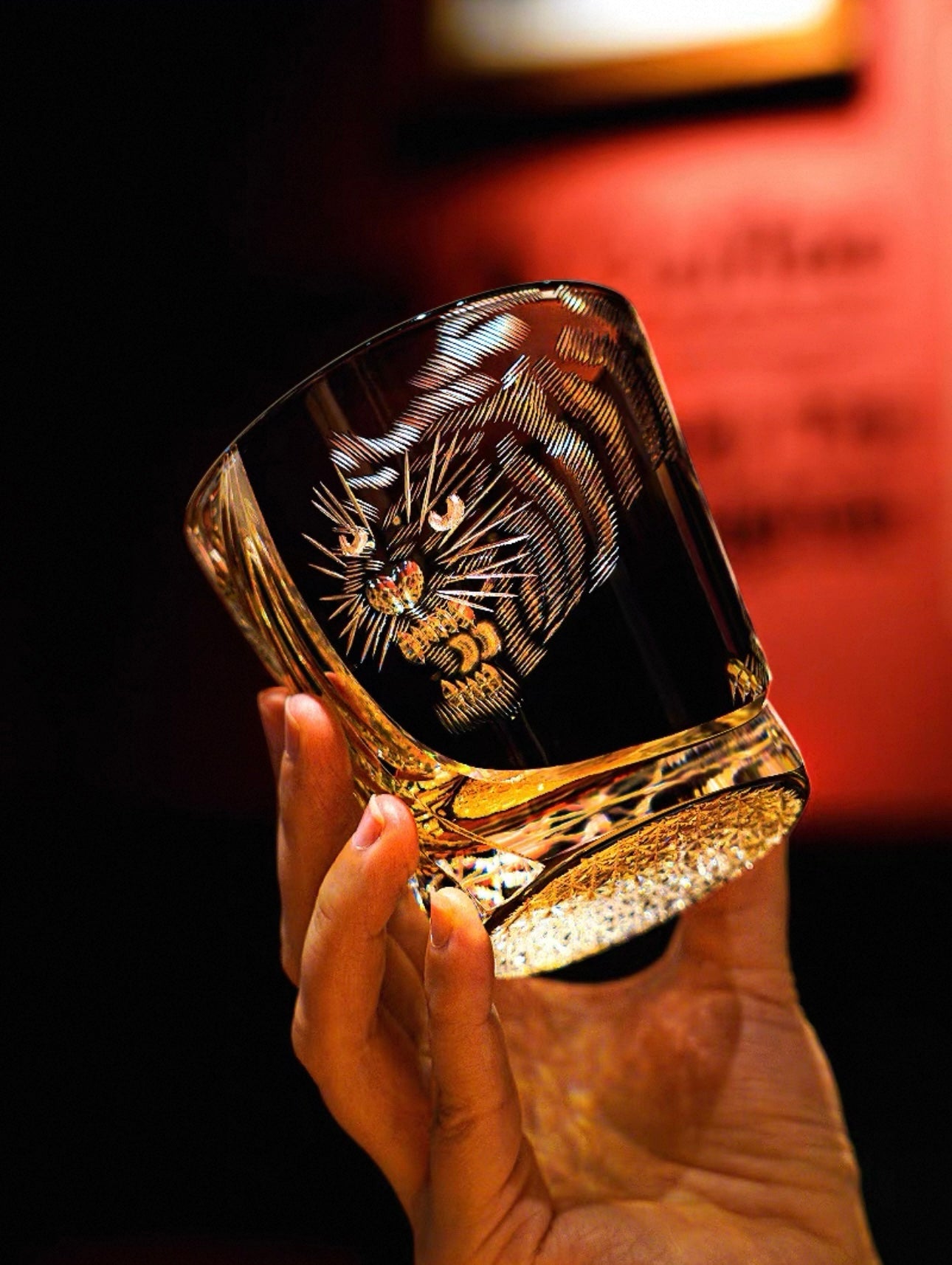 The Majestic Tiger Master-Edition Edo Kiriko Whiskey Glass