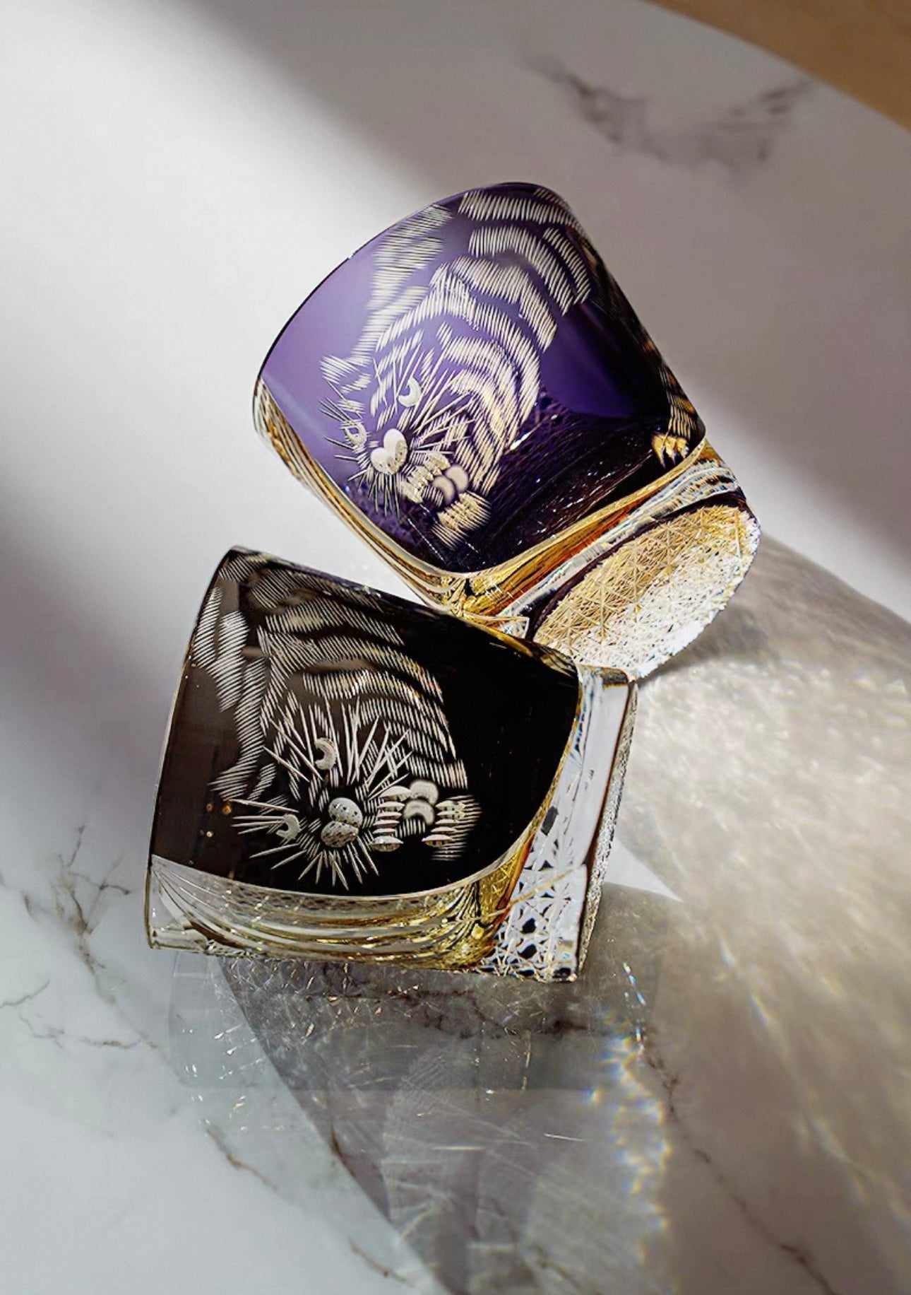 The Majestic Tiger Master-Edition Edo Kiriko Whiskey Glass