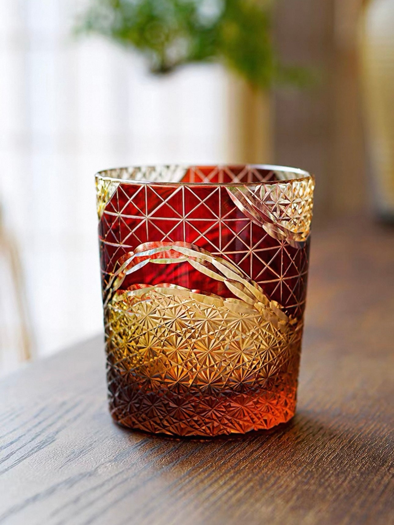 Handcrafted Edo Kiriko Whiskey Glass