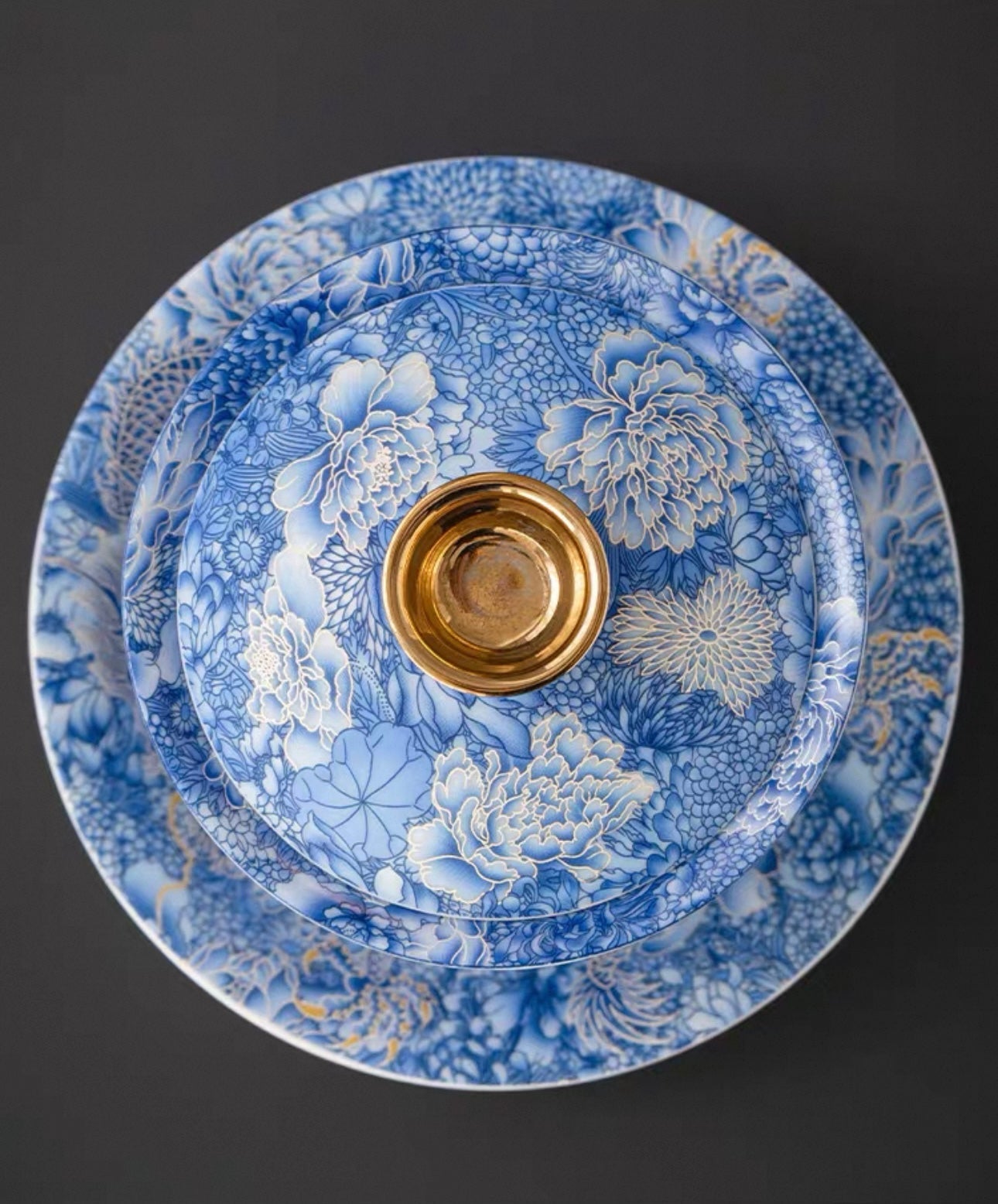 The Silver Dragon Hovering Gaiwan Tea Set