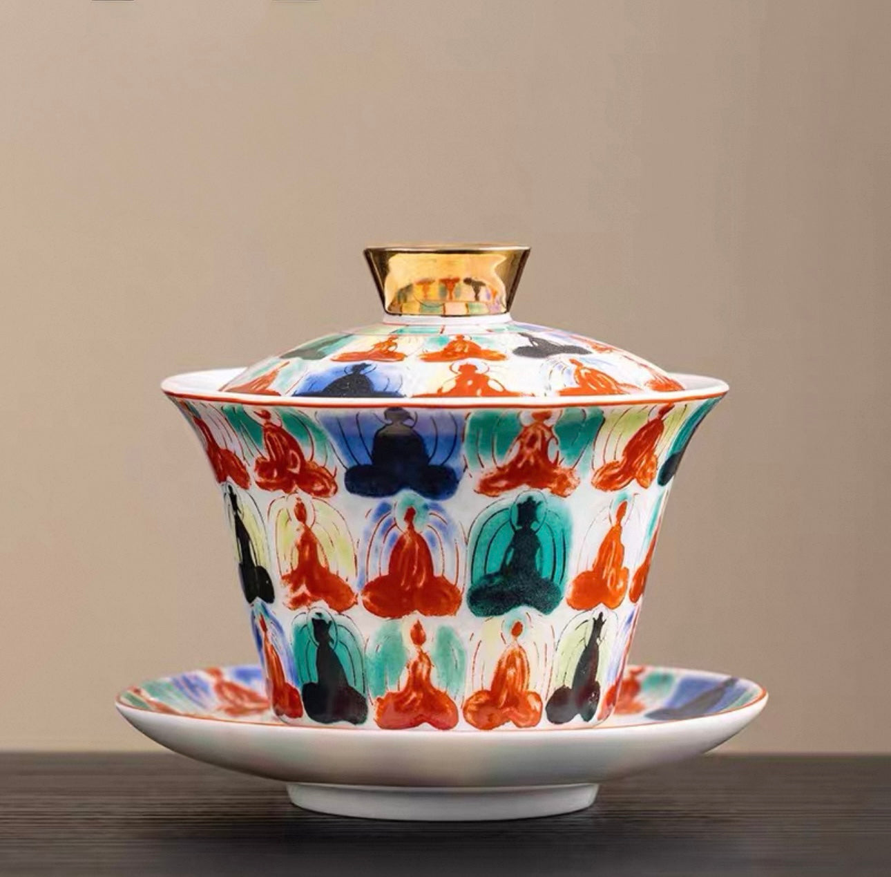 The Silver Dragon Hovering Gaiwan Tea Set