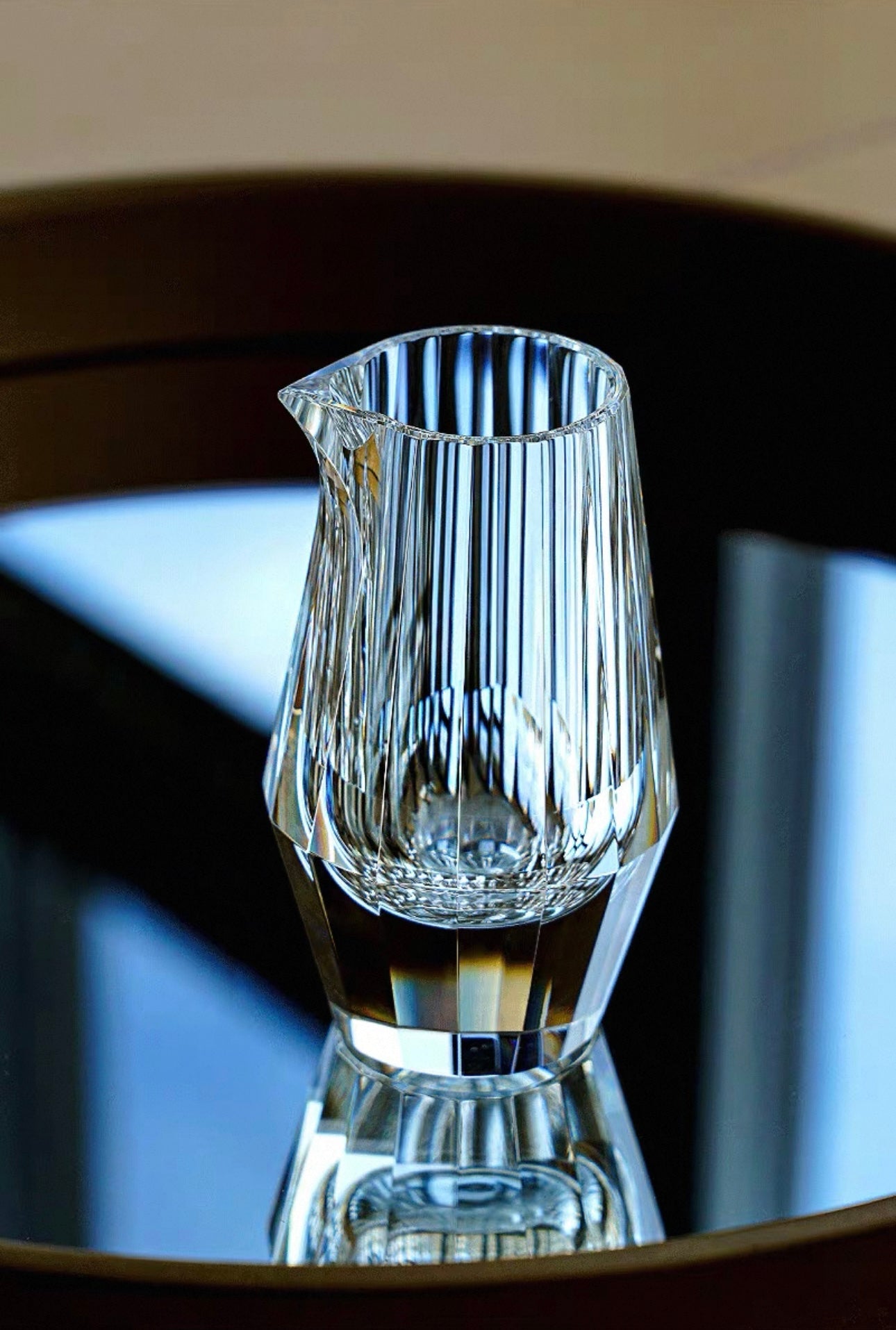 Handcrafted Cut-Glass K9 Crystal Liquor Decanter Set