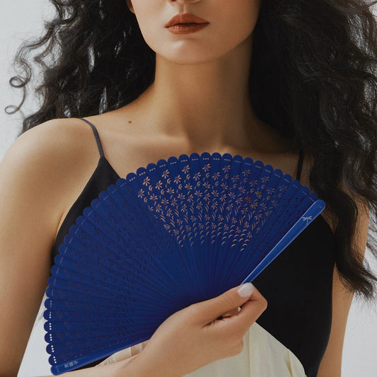 All-Bamboo Dragonfly Filigree Folding Fan