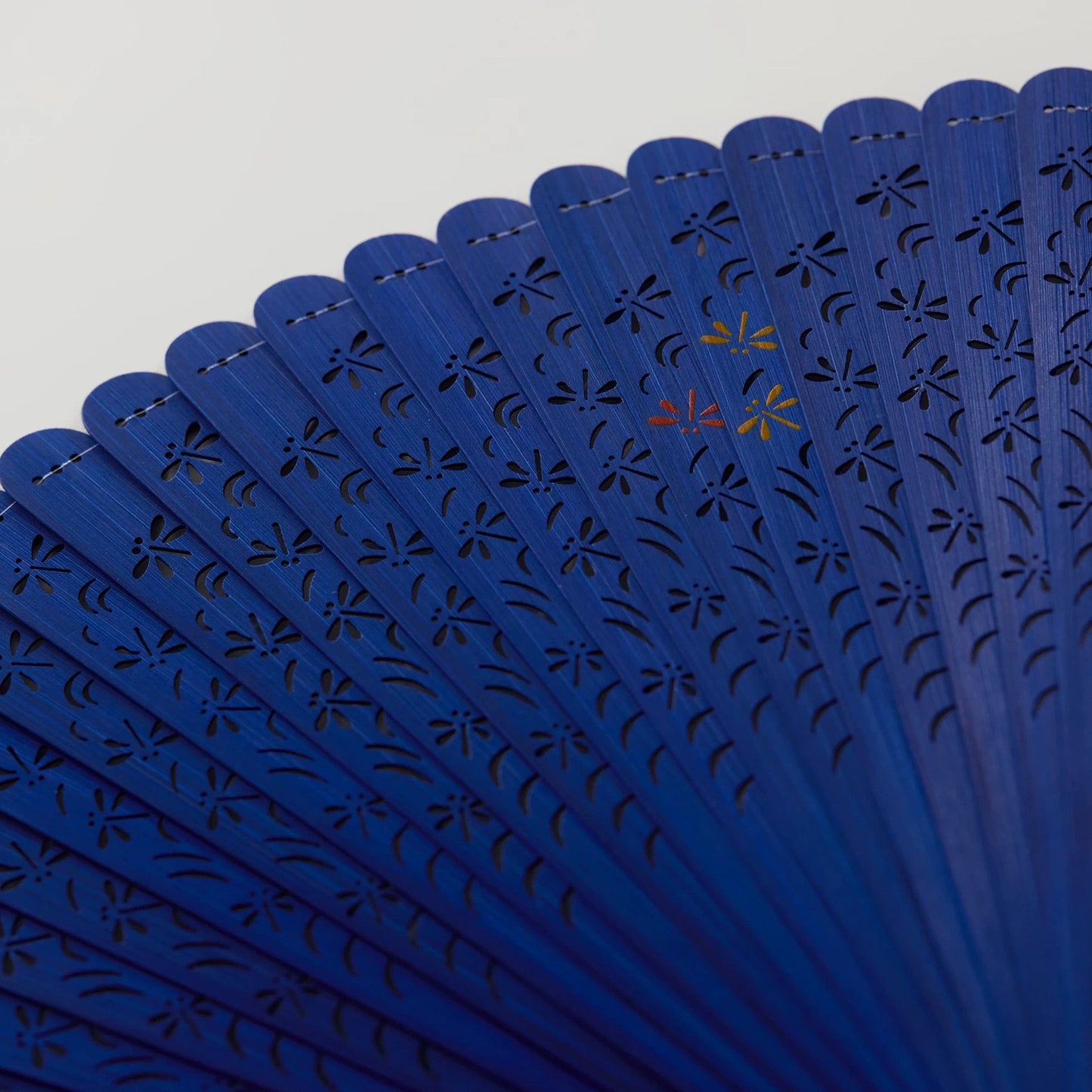 All-Bamboo Dragonfly Filigree Folding Fan