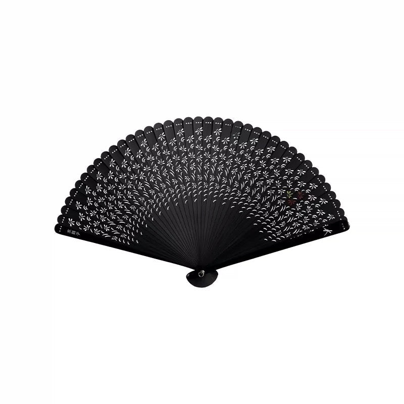 All-Bamboo Dragonfly Filigree Folding Fan
