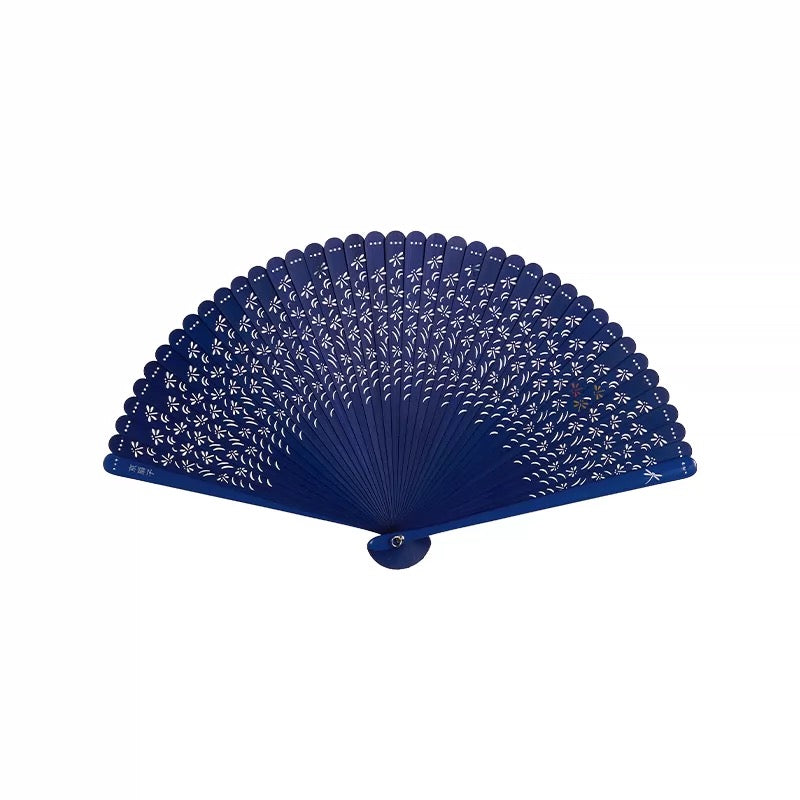 All-Bamboo Dragonfly Filigree Folding Fan