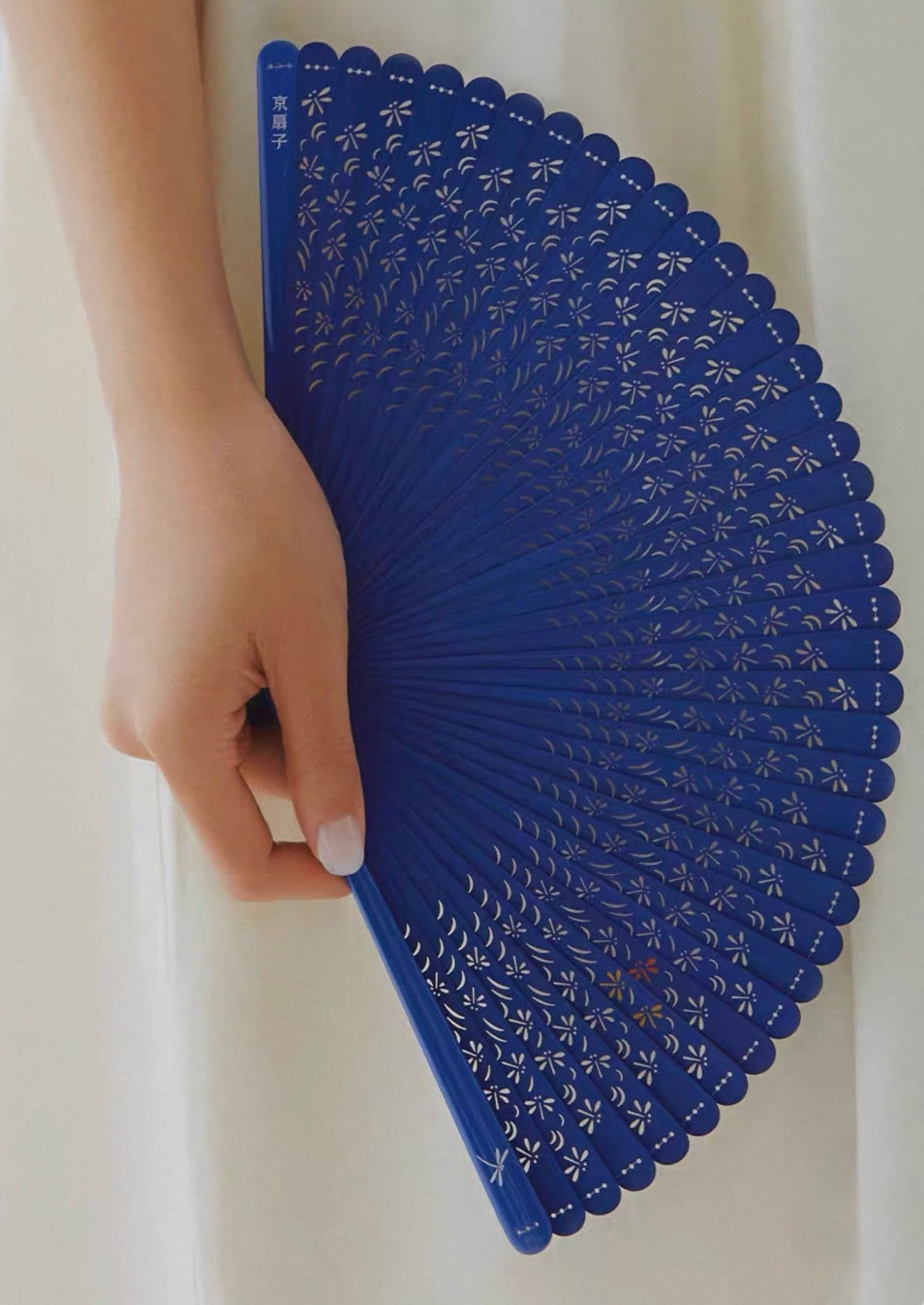All-Bamboo Dragonfly Filigree Folding Fan