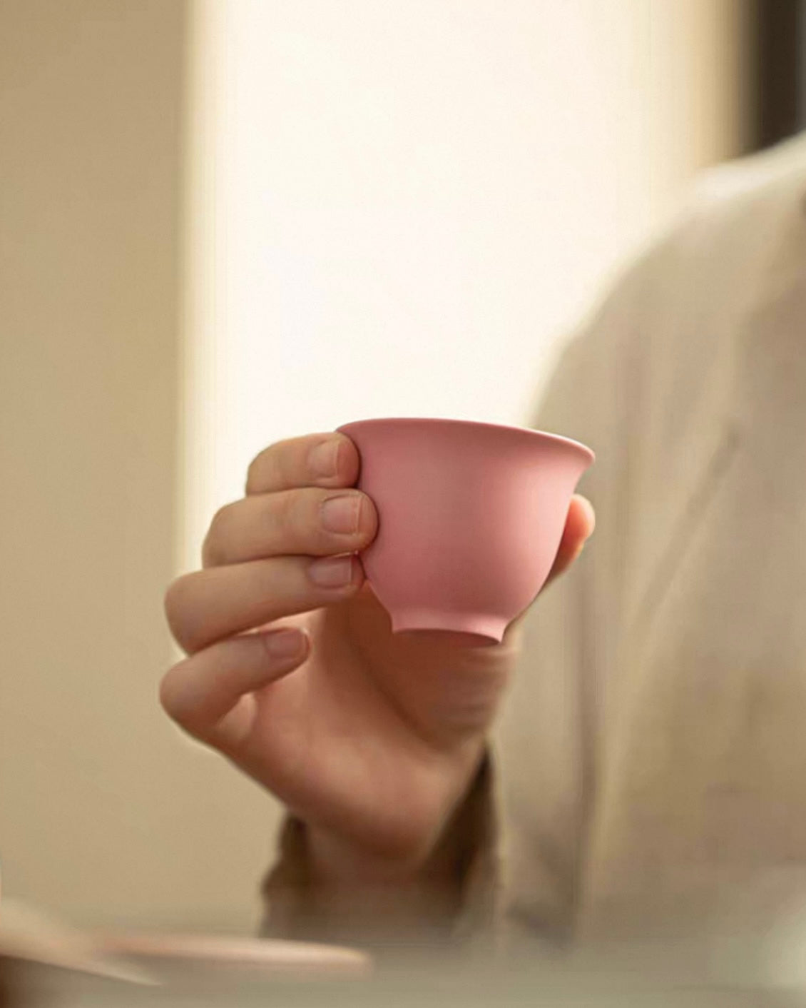 Feminine Luxury Pink Sand Xishi Tea Set | Handcrafted Purple Clay Trio