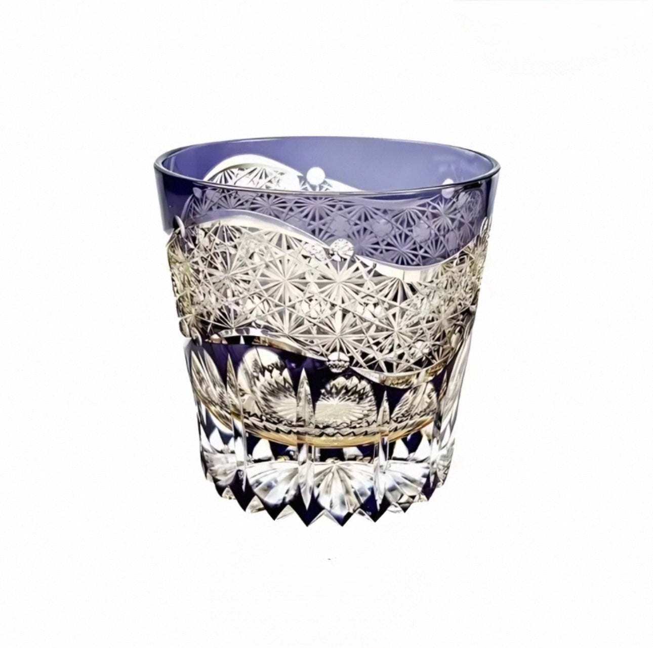 Edo Kiriko Handcrafted Emerald Prism Whisky Glass – A Gemstone Dream in Crystal