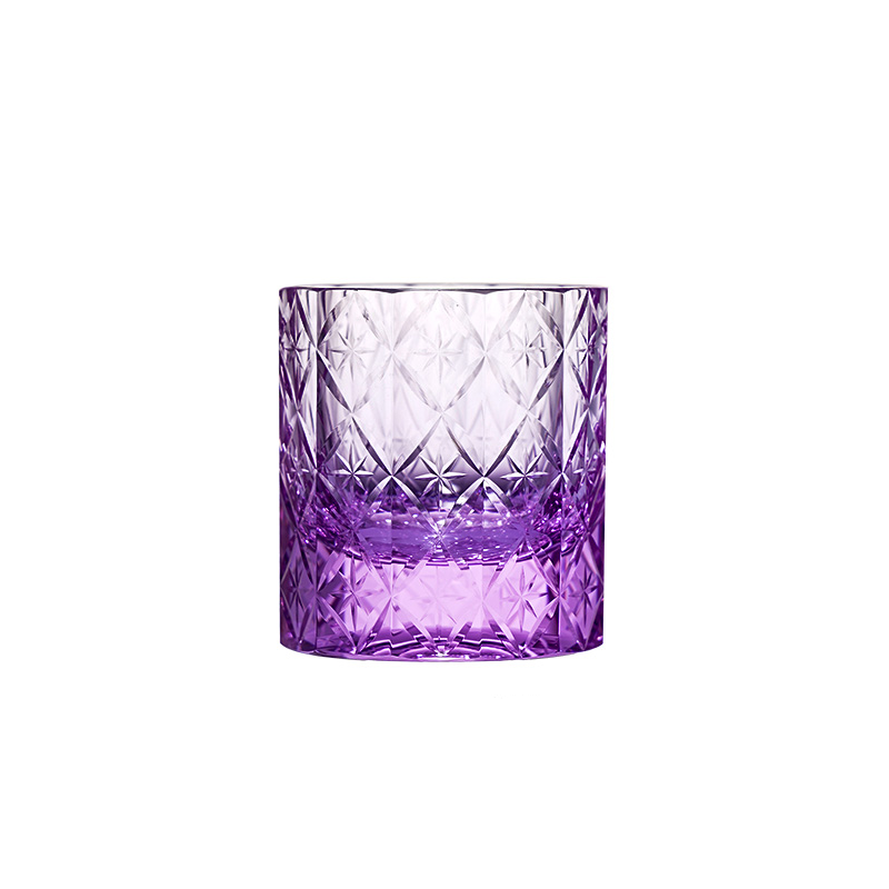 GOGLASSCUP Starburst K9 Crystal Edo Kiriko Whiskey Glass